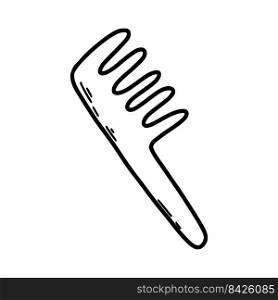 Hair comb. Vector doodle illustration. Icon.