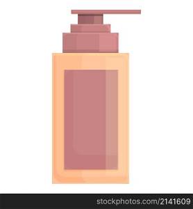 Hair conditioner icon cartoon vector. Cosmetic bottle. Shampoo gel. Hair conditioner icon cartoon vector. Cosmetic bottle