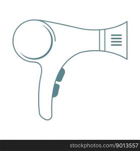 Hair dryer icon design illustration