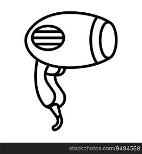 Hair dryer icon vector on trendy style for design and print