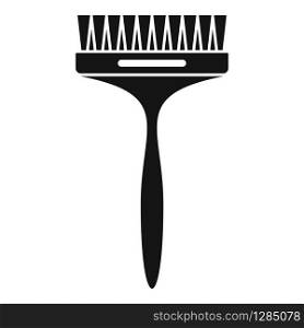 Hair dye brush icon. Simple illustration of hair dye brush vector icon for web design isolated on white background. Hair dye brush icon, simple style
