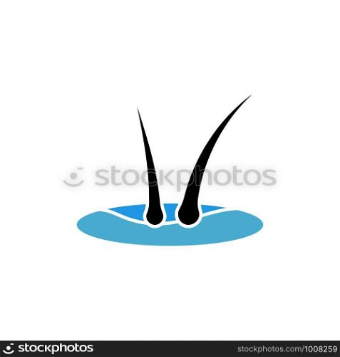 hair folicle logo template vector