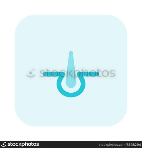 Hair growth treatment at salon isolated on a white background
