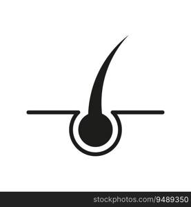 Hair icon. Hair with root icon. Vector illustration. Eps 10. Stock image.. Hair icon. Hair with root icon. Vector illustration. Eps 10.