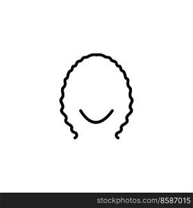 hair icon vector design templates white on background