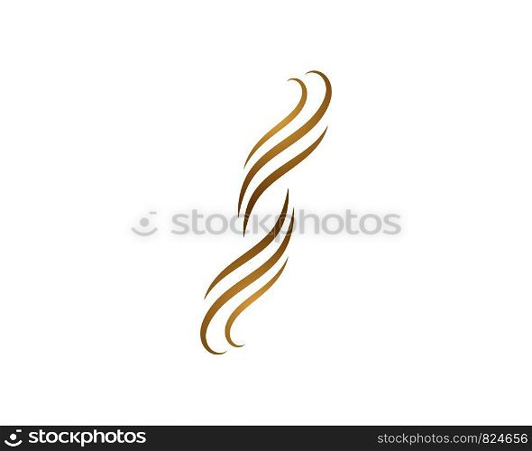 hair illustration logo icon vector