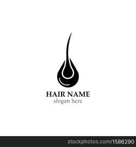 Hair logo template vector icon design