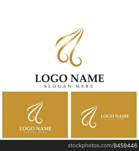 Hair logo template vector icon illustration design