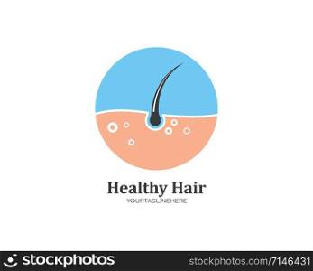 hair root icon vector illustration design template