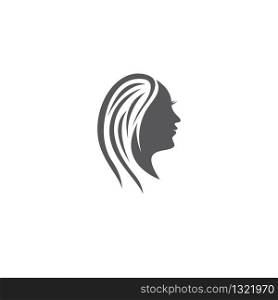 Hair salon logo template vector icon illustration design