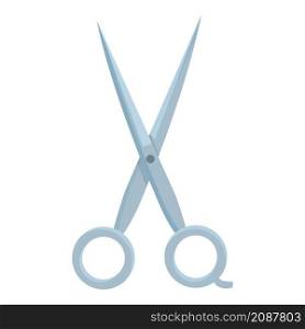 Hair scissors icon cartoon vector. Haircut stylist. Barber salon cut. Hair scissors icon cartoon vector. Haircut stylist