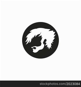Hair style icon and symbol vector template illustration