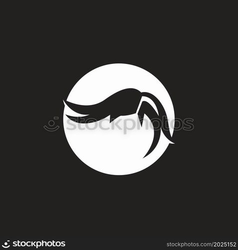 Hair style icon and symbol vector template illustration