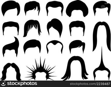 Hair style set for men