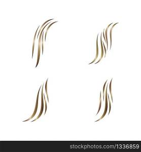 Hair symbol vector icon illustration