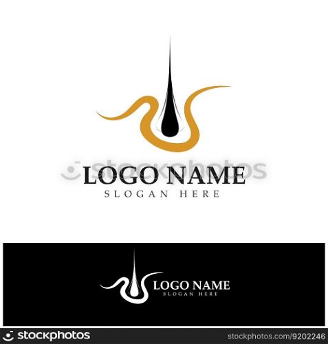 Hair treatment logo removal logo vector image design illustration
