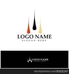 Hair treatment logo removal logo vector image design illustration 