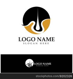 Hair treatment logo removal logo vector image design illustration 