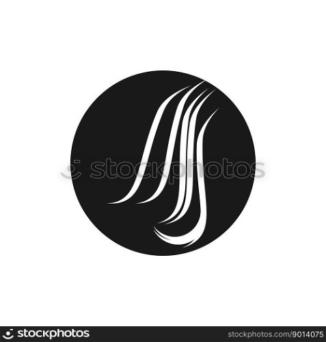 Hair treatment logo vector illustration
