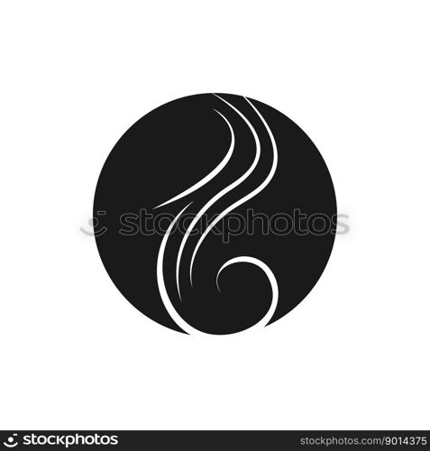 Hair treatment logo vector illustration