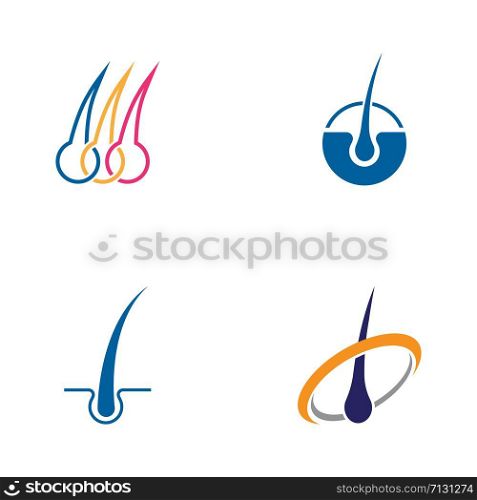 Hair treatments icon illustration template