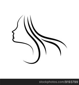 Hair treatments logo vector icon