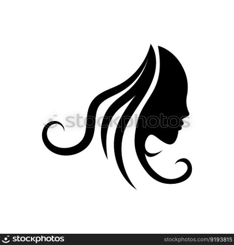 Hair treatments logo vector icon