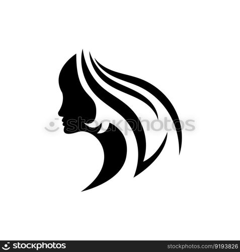 Hair treatments logo vector icon