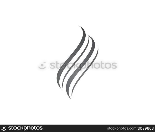 Hair vector icon and logo template . Hair vector icon logo template