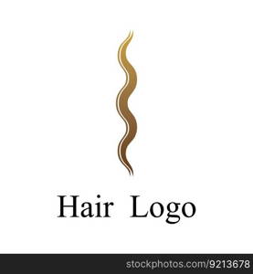 hair wave logo template