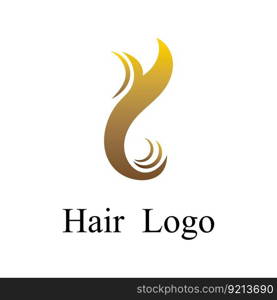 hair wave logo template