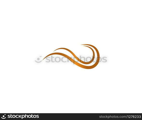 Hair wave logo vector