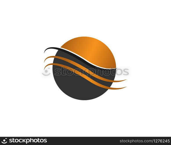 Hair wave logo vector