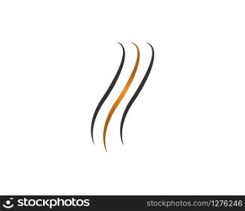 Hair wave logo vector