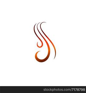 Hair wave logo vector icon template illustration line