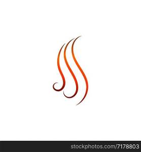 Hair wave logo vector icon template illustration line