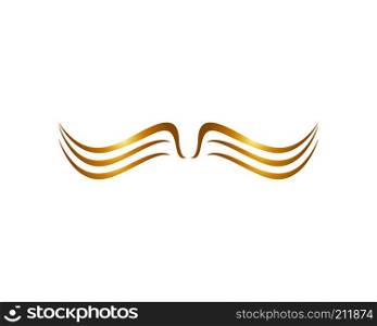Hair wave logo vector ion template