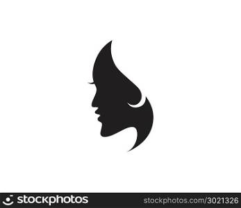 hair woman and face logo and symbols