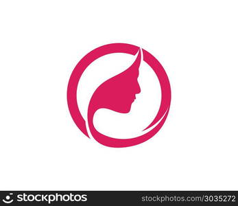 hair woman and face logo and symbols