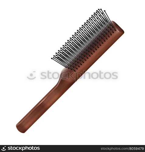 Hairbrush. Hairbrush isolated on white background