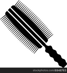 Hairbrush Icon, Comb Icon Vector Art Illustration