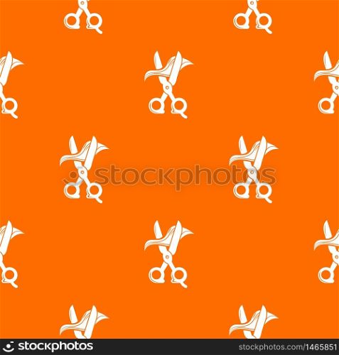 Haircut pattern vector orange for any web design best. Haircut pattern vector orange