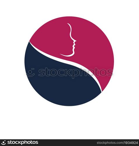 haircut salon logo vector illustration design