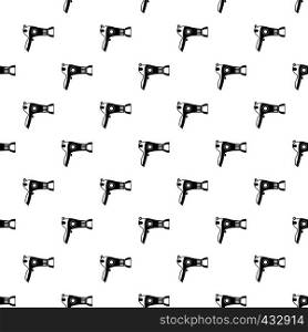 Hairdryer pattern seamless in simple style vector illustration. Hairdryer pattern vector