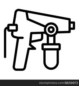 Hairspray icon outline vector. Sprayer gun. Painter air auto. Hairspray icon outline vector. Sprayer gun