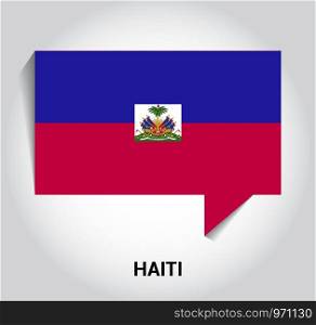 Haiti flag design vector