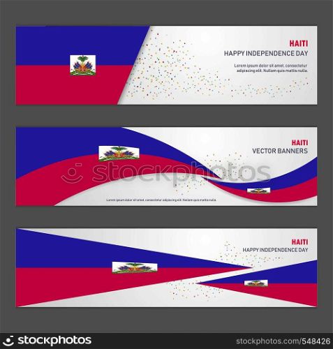 Haiti independence day abstract background design banner and flyer, postcard, landscape, celebration vector illustration