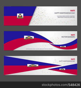 Haiti independence day abstract background design banner and flyer, postcard, landscape, celebration vector illustration