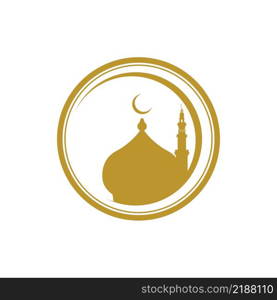 hajj and umrah logo illustration design