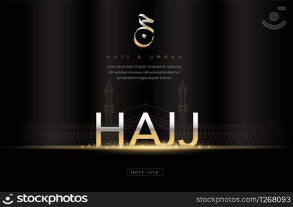 Hajj or umrah illustration design for Landing page templates, UI, Story board, Book Illustration, Banners, Card Invitation and Social media.